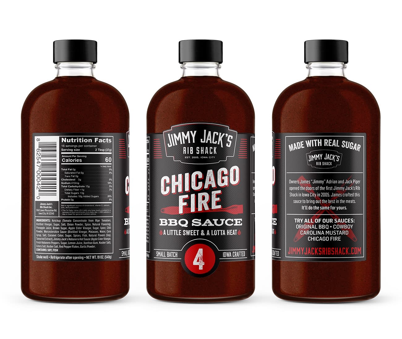 Austin Packaging Design Jimmy Jack's BBQ Sauce Alyson Design
