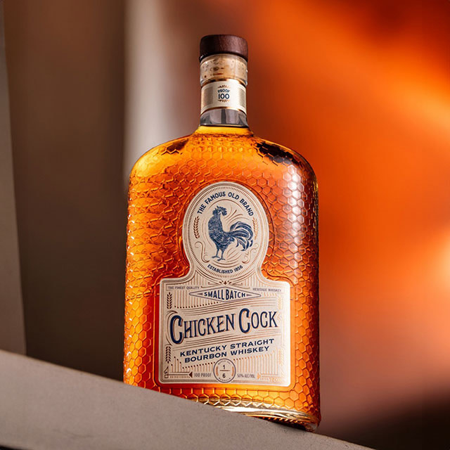 Chicken Cock Small Batch Whiskey.